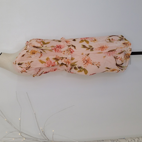 Derek Heart Pink Floral Dress SZ L - Picture 4 of 10